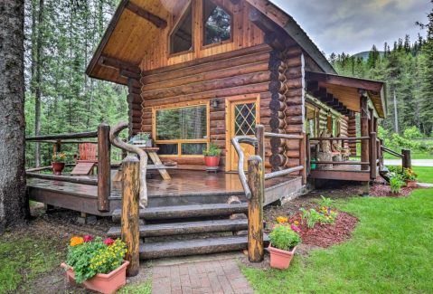 Hide Away From The World At This Magnificent Mountain Cabin In Montana