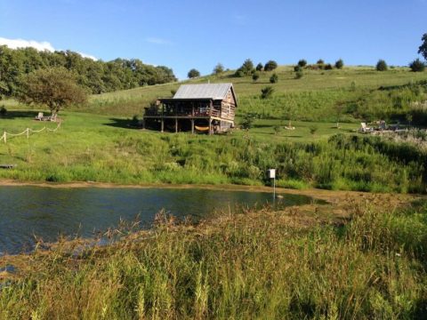 Stay In A Charming Iowa Cottage With Its Own Pond