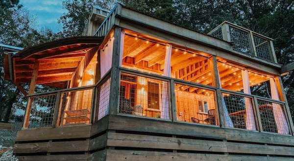 This Tiny Home AirBnB Right On The Riverfront In East Tennessee Offers Some Of The Best Views Around