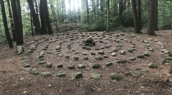 You’ll Find A Hidden Labyrinth During Your Hike At Amethyst Brook Conservation In Massachusetts