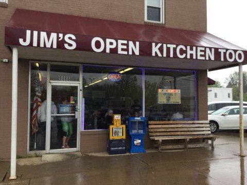 Enjoy Breakfast All Day, Hand Pressed Brugers, And More At Jim's Open Kitchen Too In Small Town Ohio