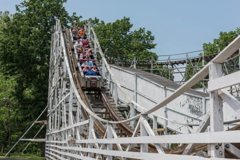 You'll Want To Ride The One Of A Kind Wooden Roller Coasters Found At Camden Park In West Virginia