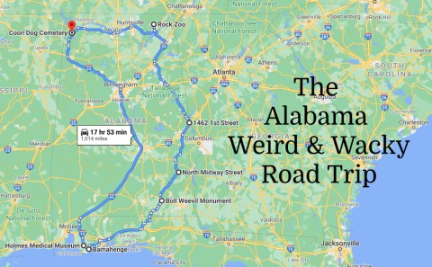 Discover 7 Of Alabama's Weirdest And Wackiest Places On This Road Trip