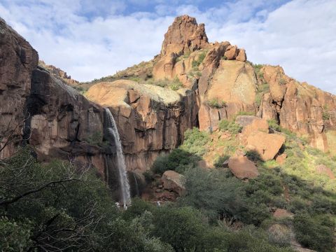 The Massacre Falls Trail In Arizona Is A 6-Mile Out-And-Back With A Waterfall Finish