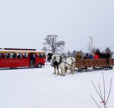 Wisconsin's Winter Wine Tour And Sleigh Ride Is The Perfect Cold-Weather Adventure 