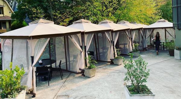 Dine In The Warm, Heated Cabanas At OK Omens In Oregon All Winter Long