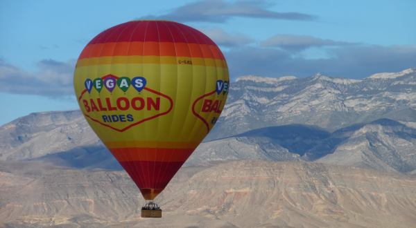 Sip On Champagne After Soaring Through The Sky On A Hot Air Balloon Ride In Nevada