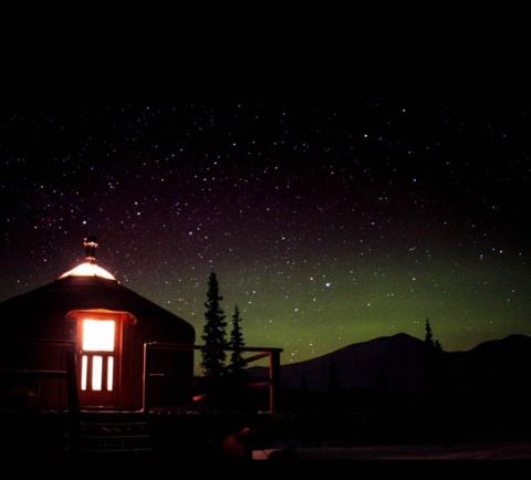 Gaze At The Aurora From Your Very Own Cozy Yurt In Alaska This Winter
