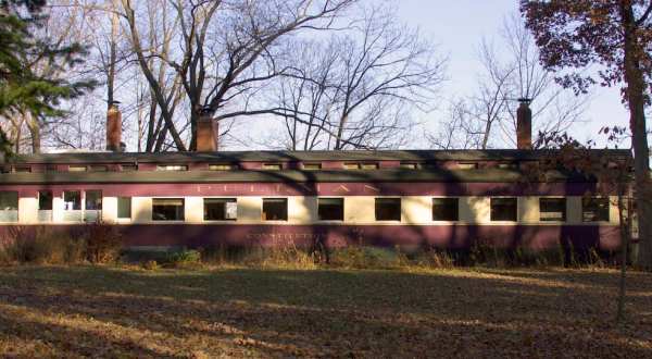 Spend The Night In A Historic Train Car Overlooking A Creek In Illinois