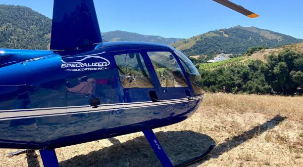 Fly In A Helicopter To Different Northern California Wineries With A Tour From Specialized Helicopters