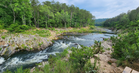 Embark On An Epic Trail In Oklahoma That Features a River and Hills