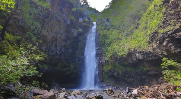 The Alelele Falls Trail In Hawaii Is A Half-Mile Out-And-Back Hike With A Waterfall Finish