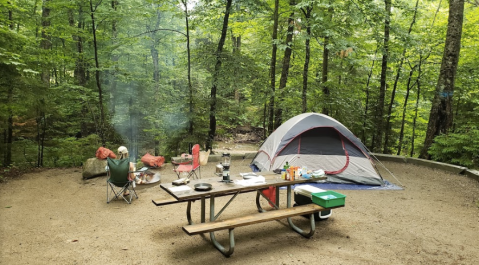 Named The Best Campground In New Hampshire, Lafayette Place Needs To Be On Your Spring Bucket List