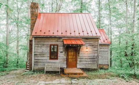 Enjoy 50 Acres Of Private Woods When You Stay At This Idyllic Virginia Airbnb Cabin