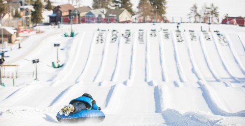 With 12 Lanes, Maryland's Snowtubing Course Offers Plenty Of Space For Everyone