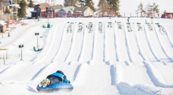 With 12 Lanes, Maryland’s Snowtubing Course Offers Plenty Of Space For Everyone