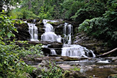 The Conasauga Falls Trail In Tennessee Is A 1.3-Mile Out-And-Back Hike With A Waterfall Finish