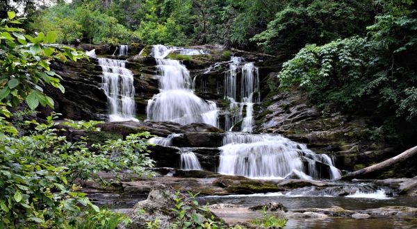The Conasauga Falls Trail In Tennessee Is A 1.3-Mile Out-And-Back Hike With A Waterfall Finish