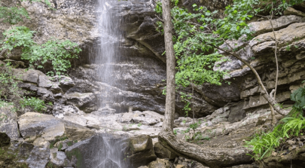 The Steele Falls Trail In Arkansas Is A 3-Mile Out-And-Back Hike With A Waterfall Finish