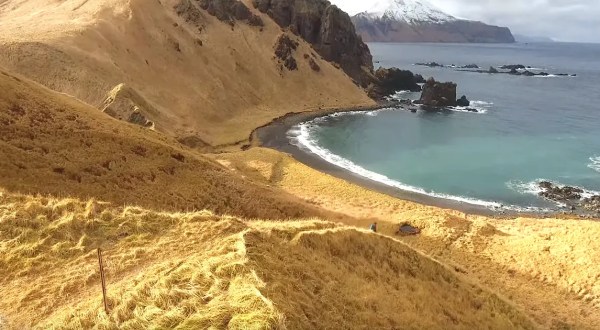 A Drone Flew High Above A Mostly Uninhabited Island In Alaska And Caught The Most Incredible Footage