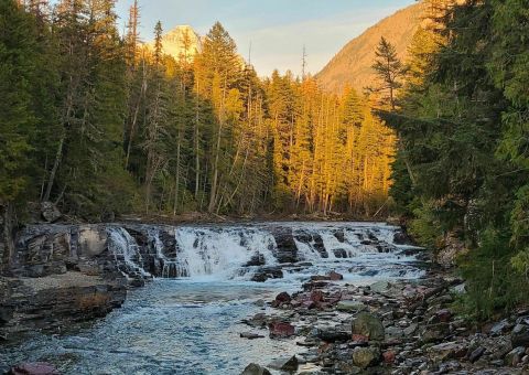 The Johns Lake Loop Trail In Montana Is A 2-Mile Loop Hike With A Waterfall Finish