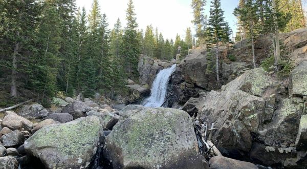The Alberta Falls Trail In Colorado Is A 1.6-Mile Out-And-Back Hike With A Waterfall Finish