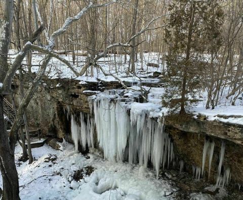 6 Winter Hikes In Ohio That Lead To Stunning Frozen Waterfalls