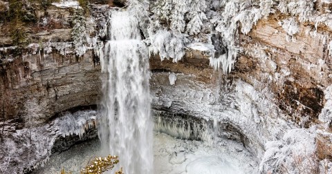 The Frozen Waterfall At Fall Creek Falls In Tennessee Is A Must-See This Winter