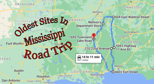 Follow This Route To The Oldest Sites In Mississippi For A Peek Into The Past    