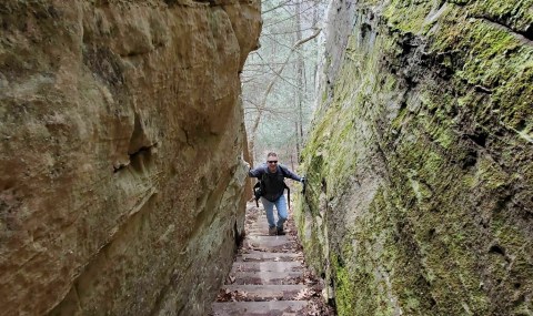 Walk Between Rocky Walls To An Incredible Overlook On This Short Hiking Trail In Kentucky