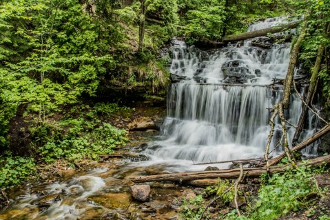 There's Magic To Be Found When You Take A Waterfall Walk At Wagner Falls In Michigan