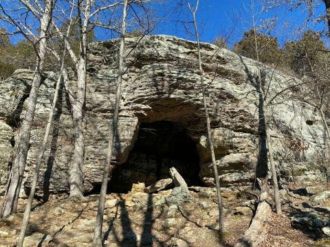 You Will See The Most Interesting Rock Formations Along The Whiskey Cave Trail In Illinois