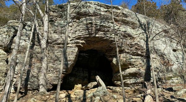 You Will See The Most Interesting Rock Formations Along The Whiskey Cave Trail In Illinois