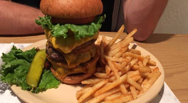 The Massive Burgers At Samuelson’s Creek Pub And Grill In Wisconsin Are Sure To Satisfy Even The Biggest Of Appetites
