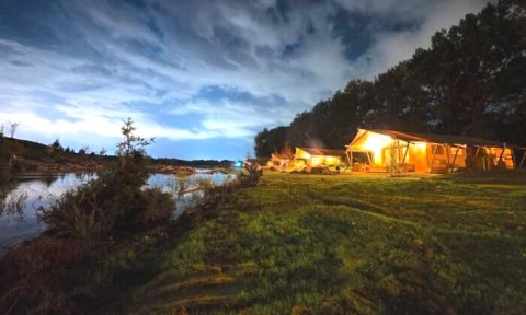 Illinois' New Glampground Getaway, Sankoty Lakes Is Truly One Of A Kind