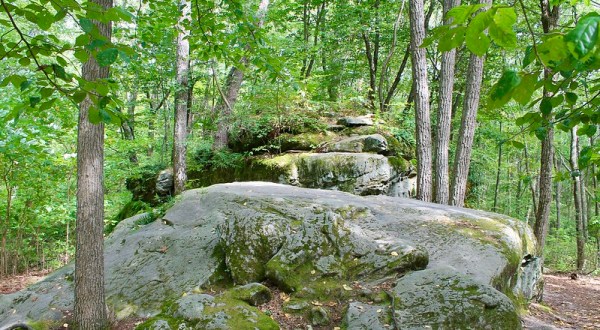 Walk Through Acres Of Rock Formations At Pennsylvania’s Bear Town Rocks