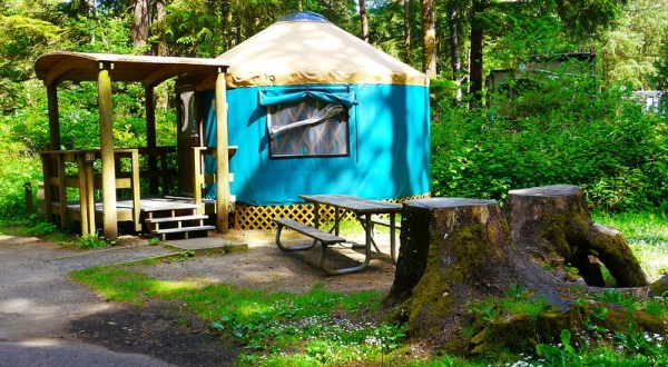 For Just $45 A Night, You Can Stay In An Yurt At Beverly Beach State Park in Oregon