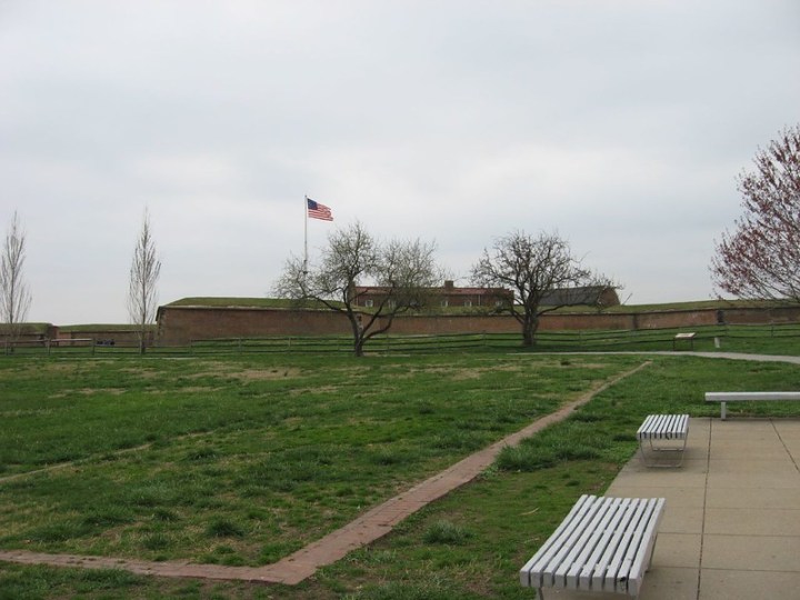 outside Fort McHenry in Baltimore, MD