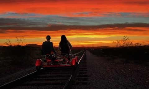 Ride The Rails Into The Sunset On This Fireside Twilight Tour From Rail Explorers In Nevada