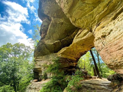 Explore Double Arch And Climb Rocky Steps On This One-Of-A-Kind Hiking Trail In Kentucky
