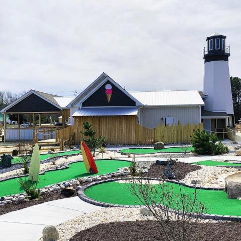 Have A Blast With Mini Golf, Ice Cream, And Arcade Games Year Round At The Millville Boardwalk In Delaware