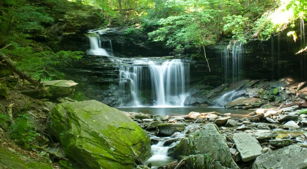 A Waterfall Lover’s Dream, The Falls Trail Hike In Pennsylvania Passes Cascade After Cascade