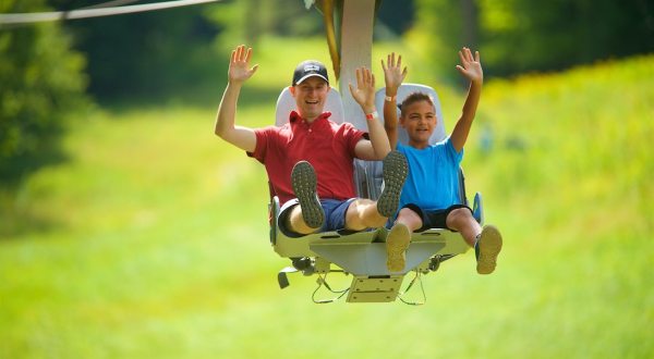 Grab A Friend And Fly Through The Air On The Soaring Eagle Seated Zipline In Massachusetts