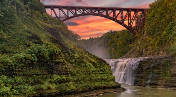 Letchworth State Park: Revel In The Beauty Of A Three-Tiered Waterfall In The ‘Grand Canyon Of The East’