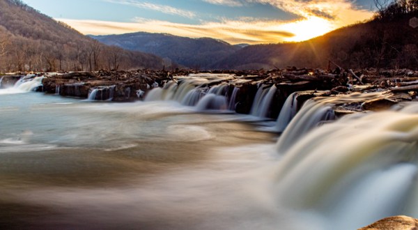 The Longest Scenic Riverside Drive In West Virginia’s Only National Park Leads To A Waterfall Wonderland