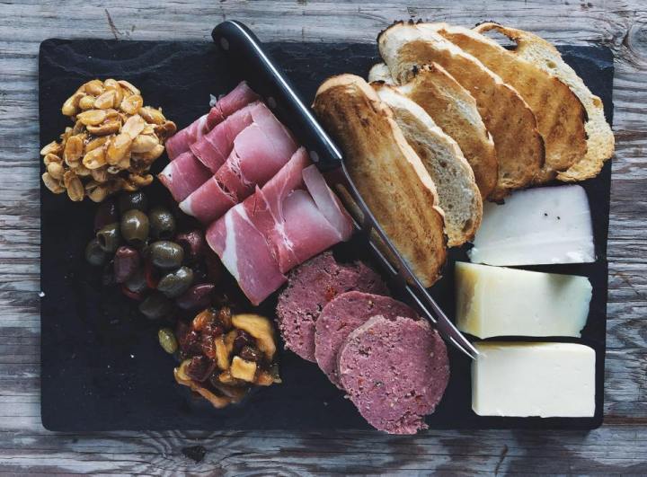 charcuterie board at Harvest Moon Craft Kitchen