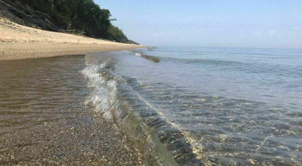Follow A Sandy Path To The Waterfront When You Visit Central Avenue Beach In Indiana