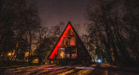 This Secluded A-Frame Cabin In New Jersey Will Make For A Picture-Perfect Getaway In the Woods