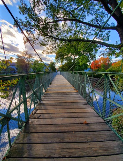 The Milford Swing Bridge In New Hampshire Will Make Your Stomach Drop