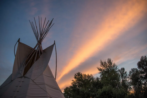 Spend The Night In A Tipi By The River At This Montana Abode